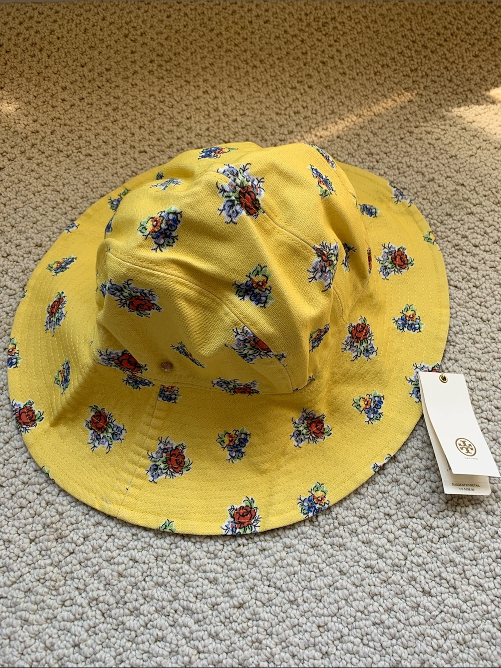 👒Tory Burch “Afternoon Delight” Floral bucket hat, 2 sided print